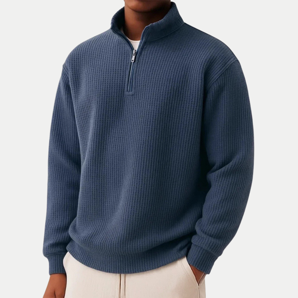 Damien | Zip-up jumper for everyday comfort and timeless style