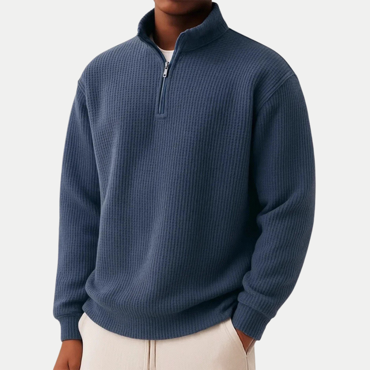 Damien | Zip-up jumper for everyday comfort and timeless style