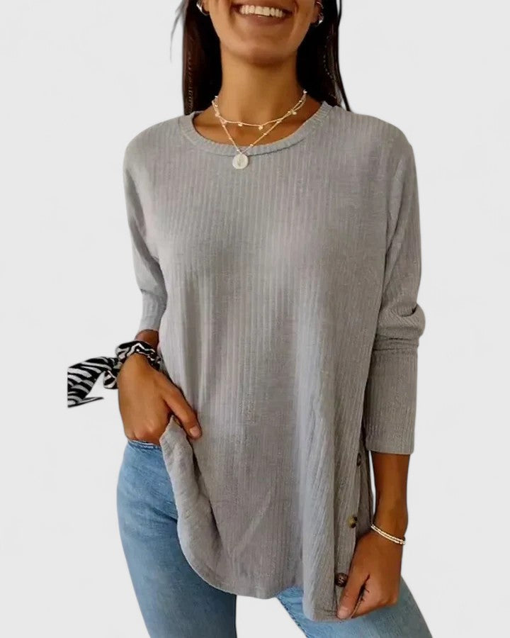 Manon | Elegant Crew Neck Top