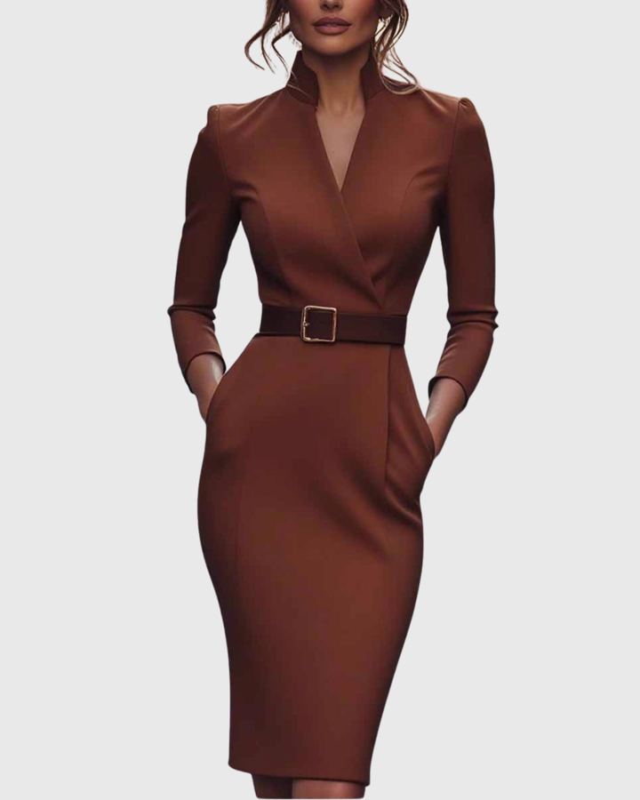 Camille | The Belted Power Maxi Dress
