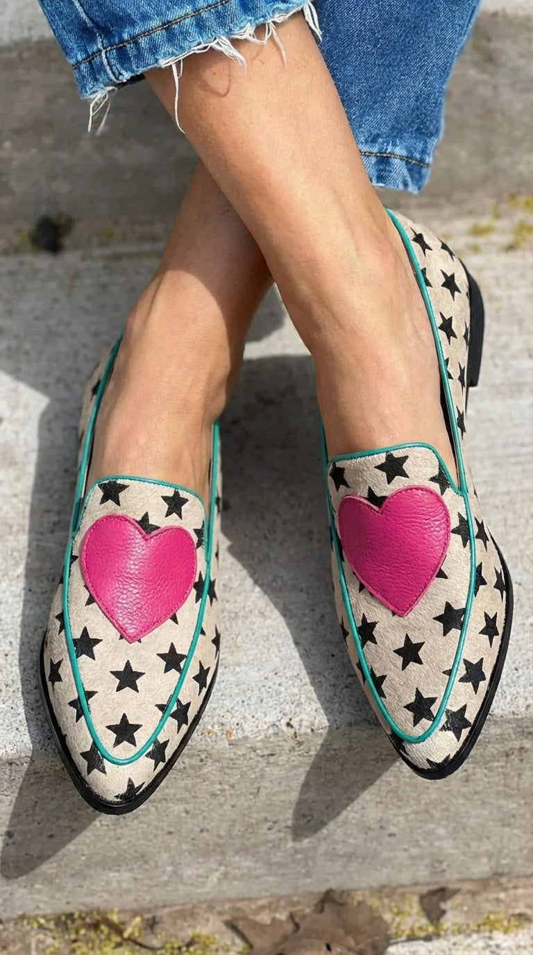 Marisol - Fun Heart Moccasins