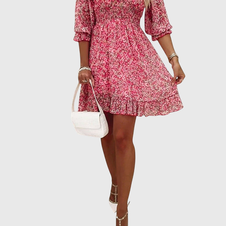 Christine | Floral Puff Sleeve Dress