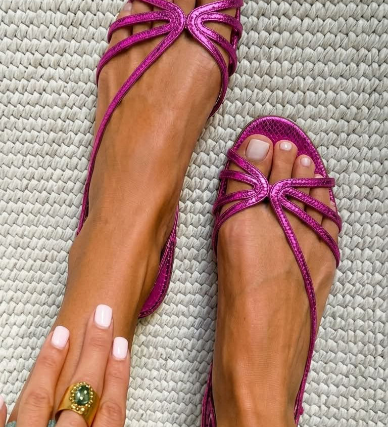 Gabija™ | Elegantiški auksiniai sandalai
