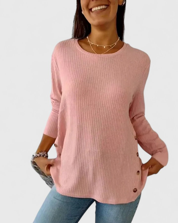 Manon | Elegant Crew Neck Top