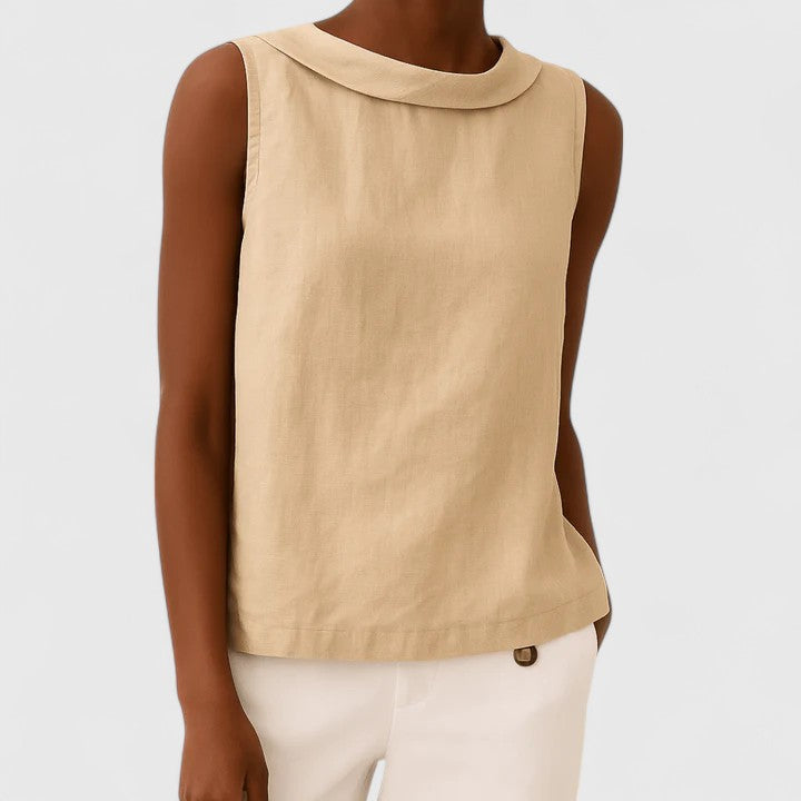 Isabelle | Elegant Top with Roll Neck