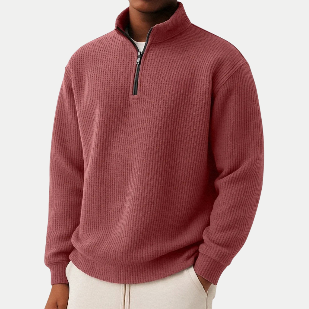 Damien | Zip-up jumper for everyday comfort and timeless style