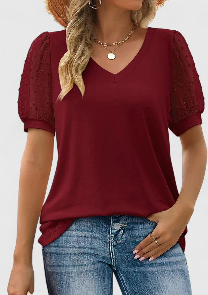 Claire | Comfortable V Neck Top