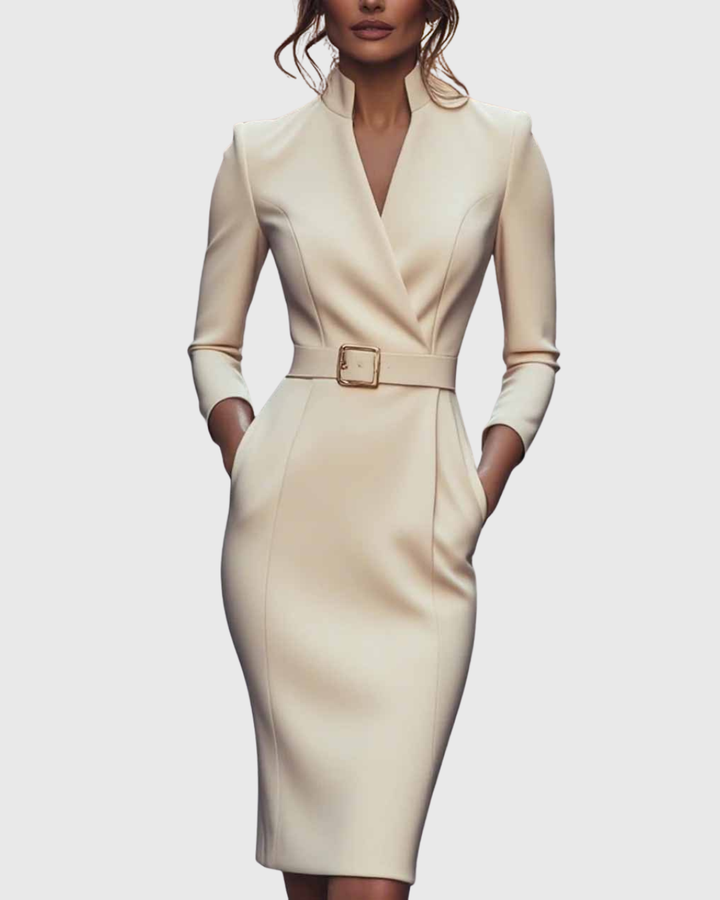 Camille | The Belted Power Maxi Dress