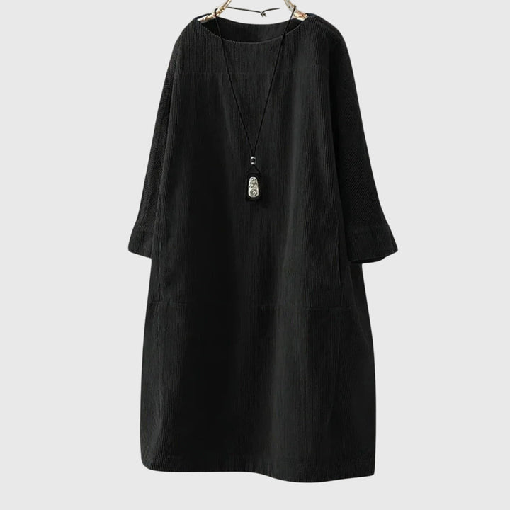 Grace | Relaxed Midi Dress in Corduroy