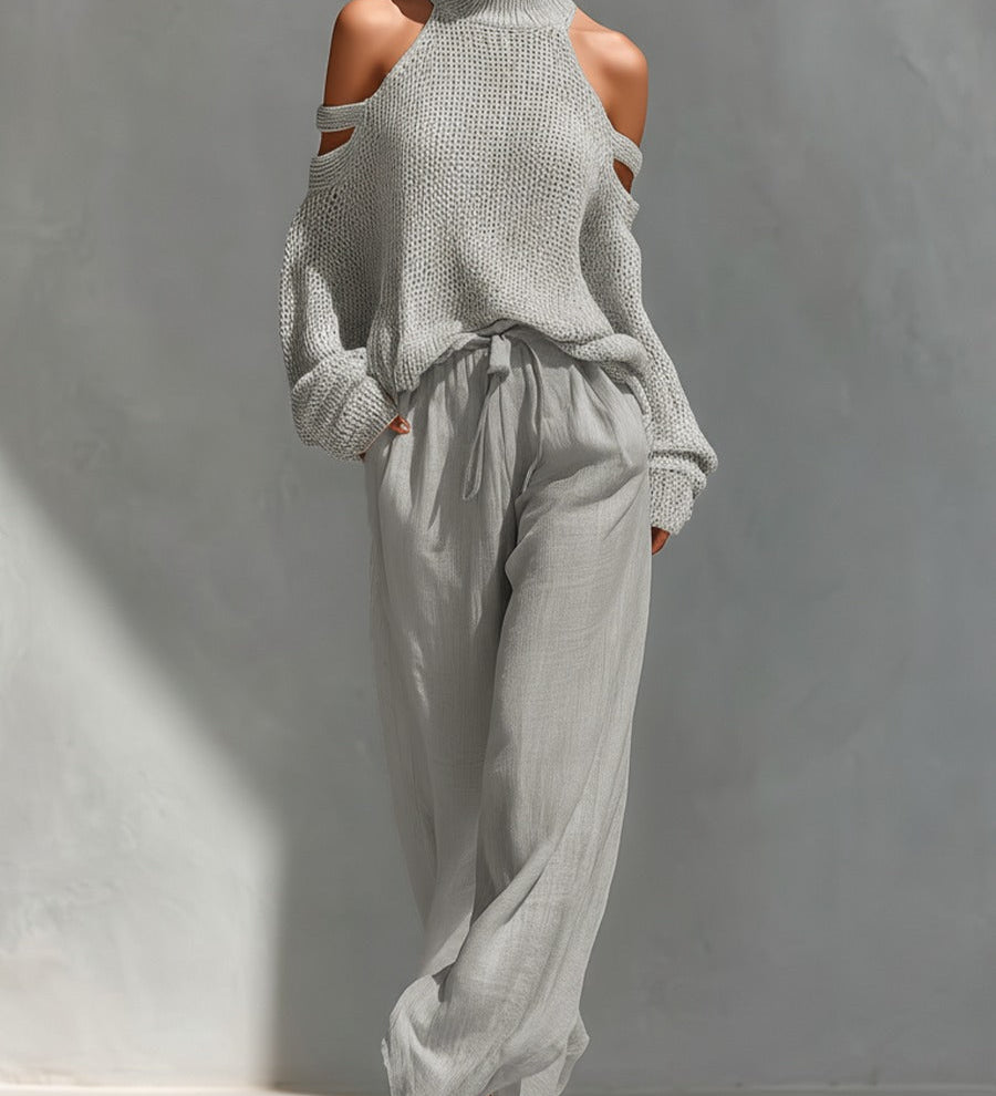 MODESTA – Atvirų pečių elegantiškas komplektas