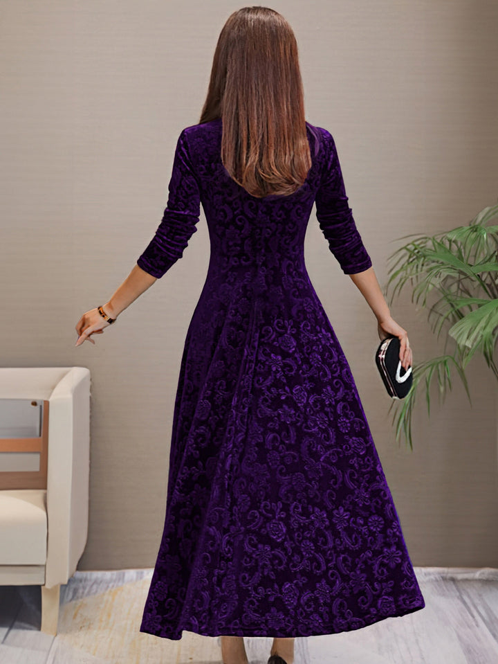 Sandrine | Velvet Elegance Dress for the Festive Season