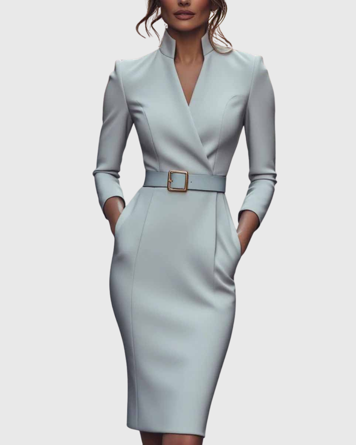 Camille | The Belted Power Maxi Dress