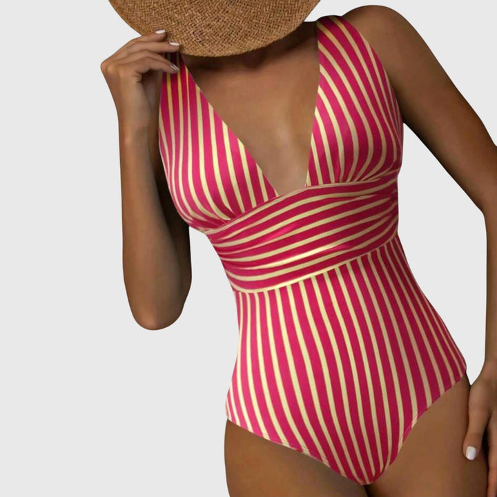Sidonie | Striped One-Piece Swimsuit with Support