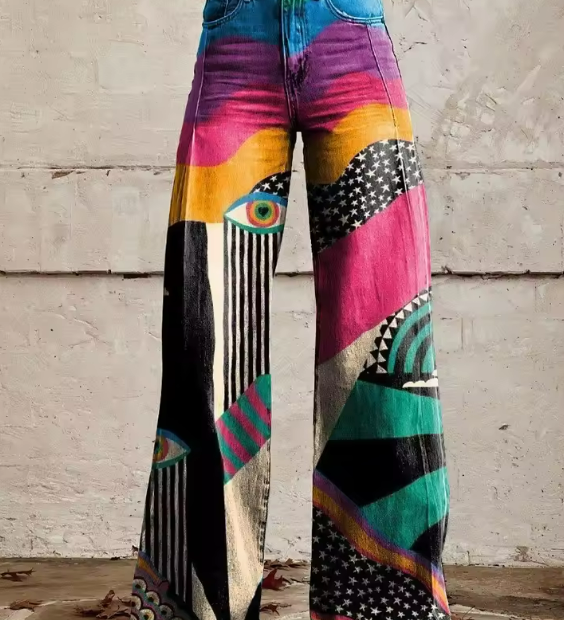 Giedrė™ | Platėjančios boho kelnės