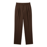 Jurgita™ | Plačios biuro kelnės aukšta juosmenimi