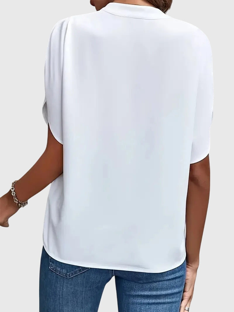 Isabelle | Soft and Elegant V Neck Shirt