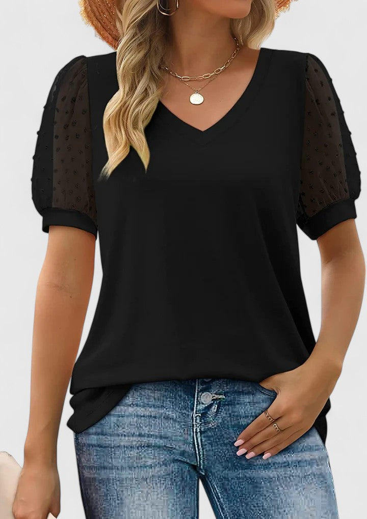 Claire | Comfortable V Neck Top