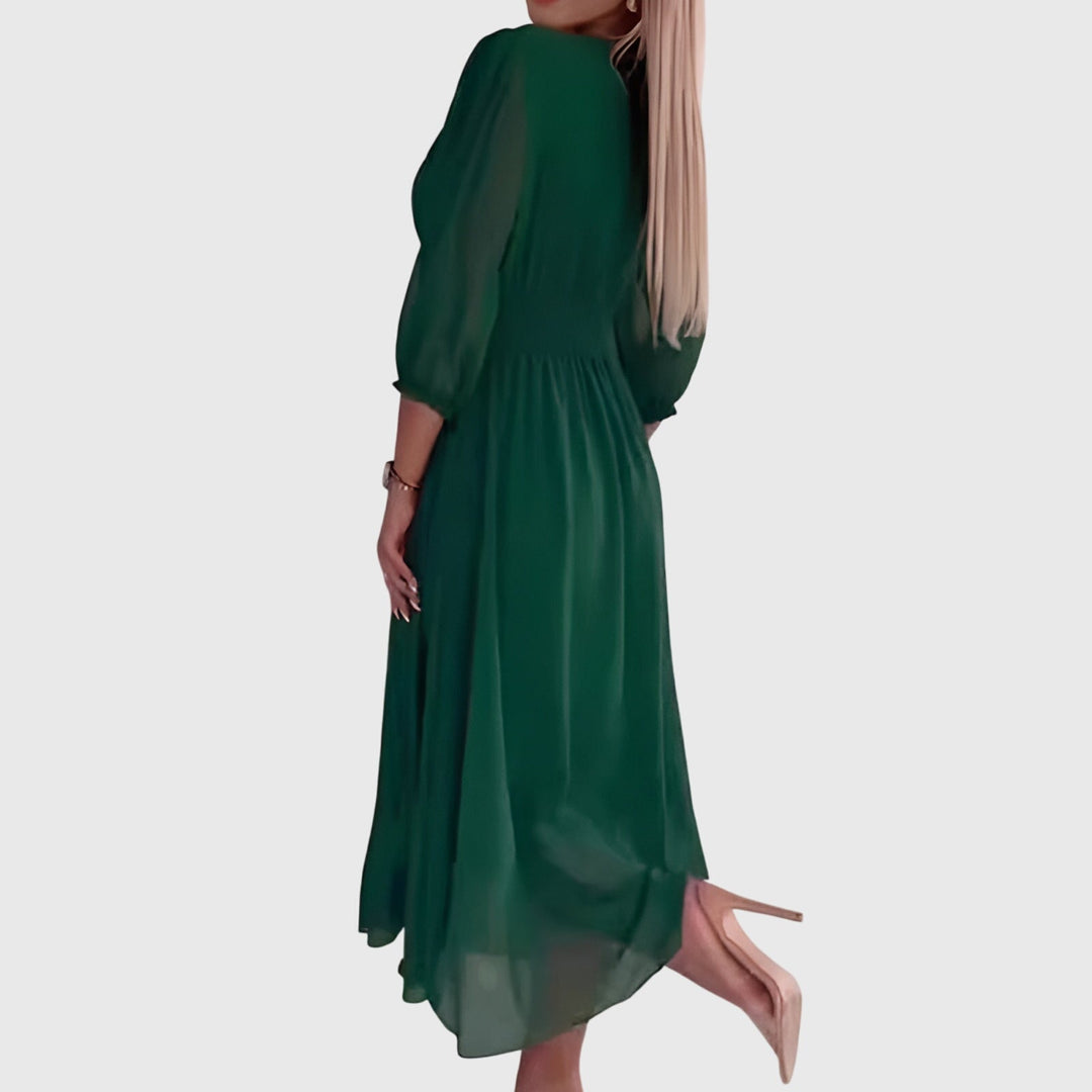 Chloe | Lightweight Silk Chiffon Dress