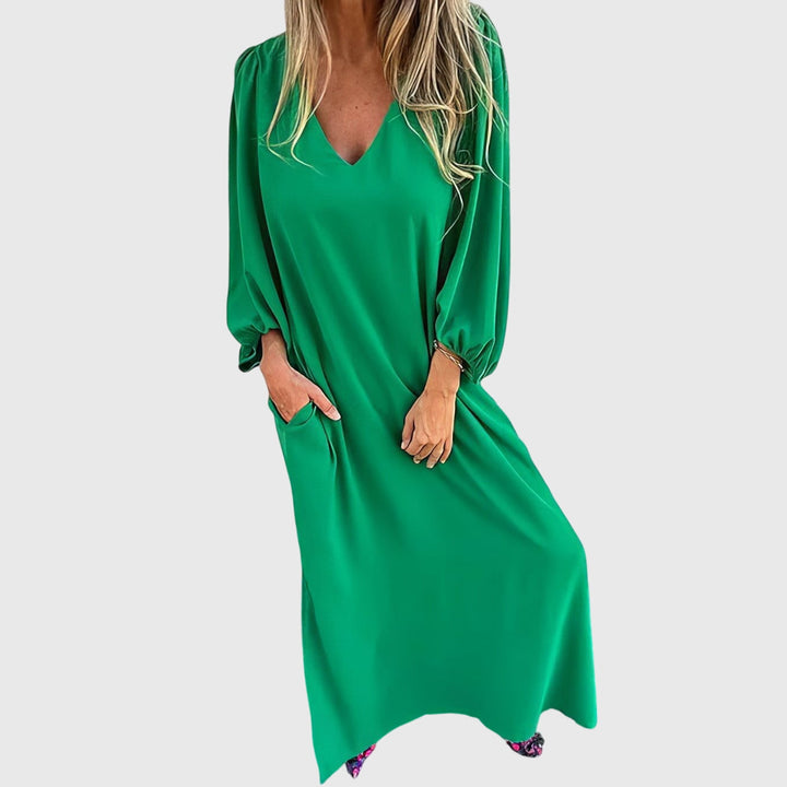 Carol | Long Boho Dress with Pockets