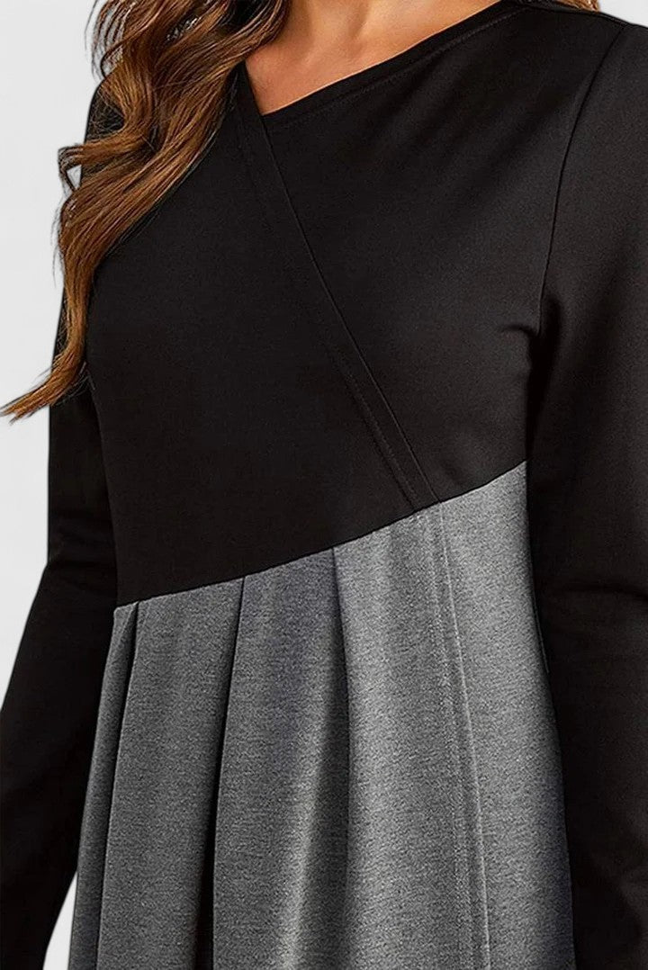 Jeanne | Elegant Long Sleeve Maxi Dress
