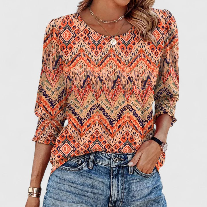 Nina | Clara Elegant Smocked Top