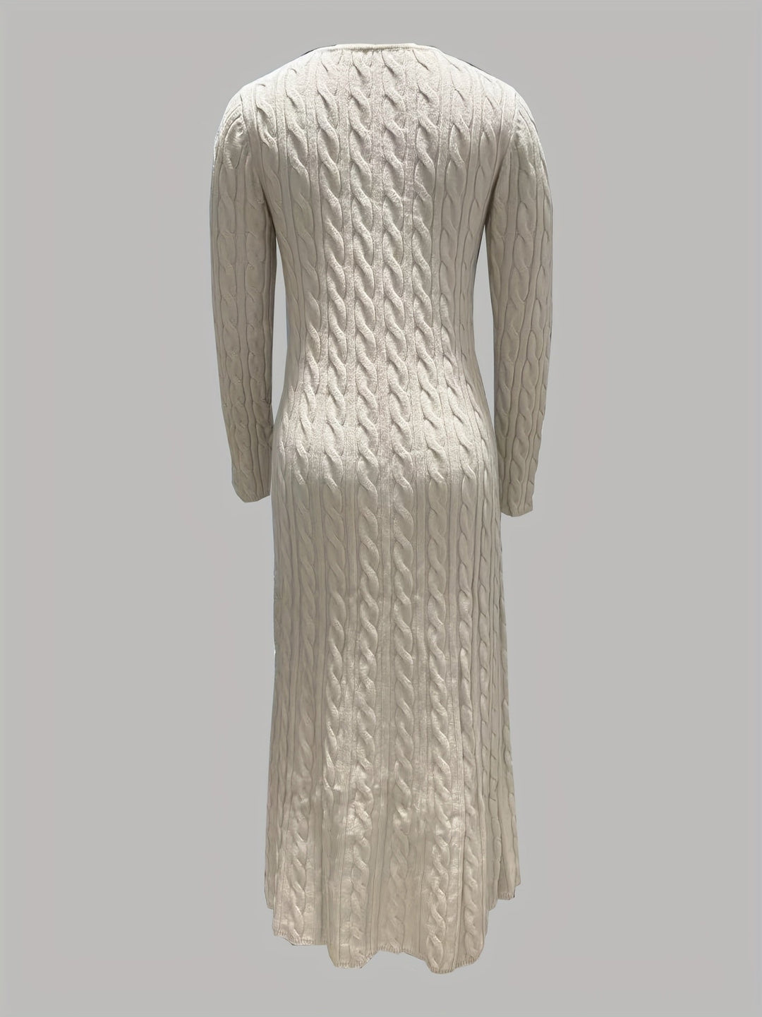 Sarah | Comfortable Cable Knit Maxi Dress