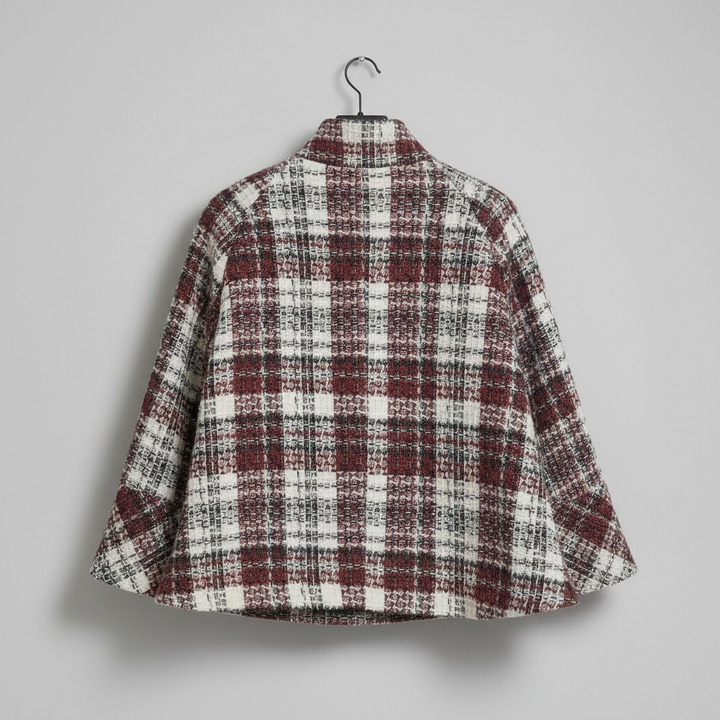 Beatrice | Check Cape Jacket