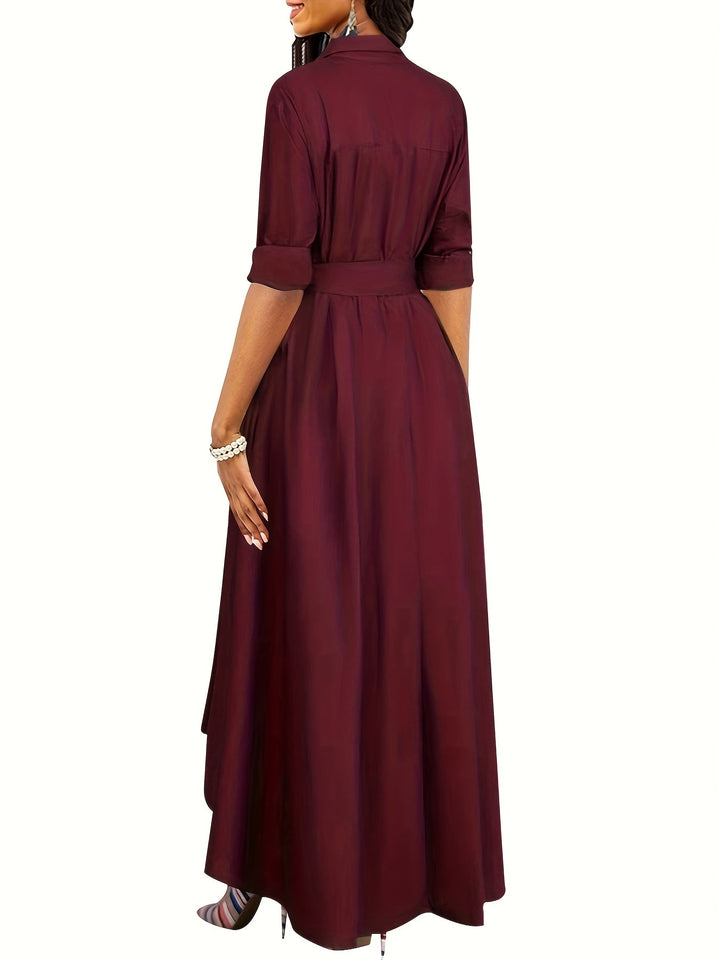 Martine | Perfect Buttoned Maxi Dress for Parties