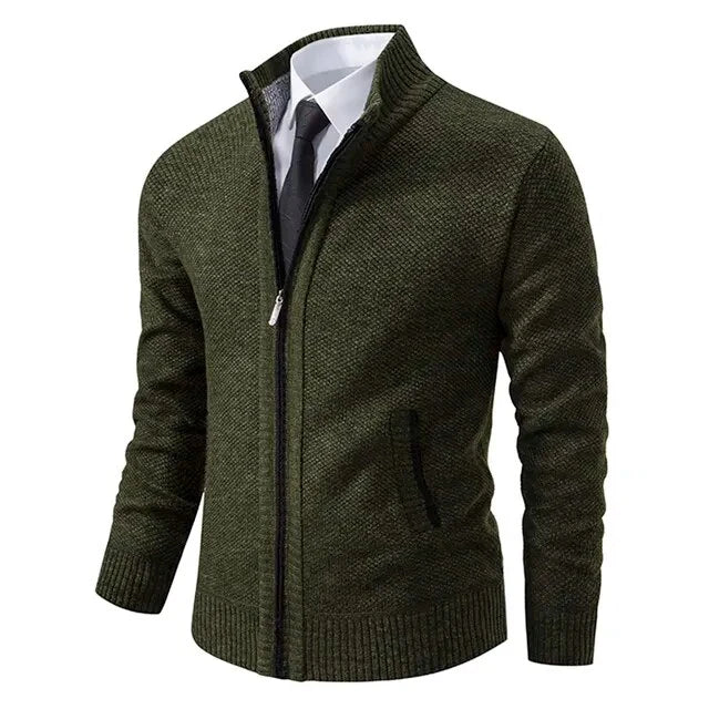 Lucien | Zip-up Knit Jumper