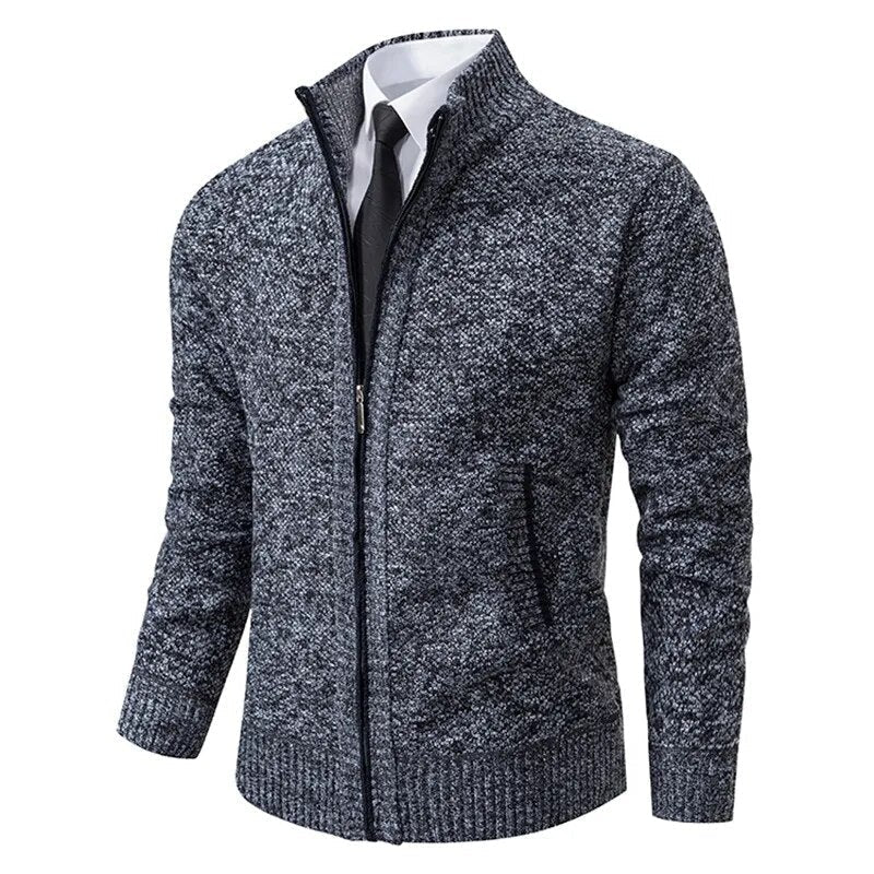 Lucien | Zip-up Knit Jumper