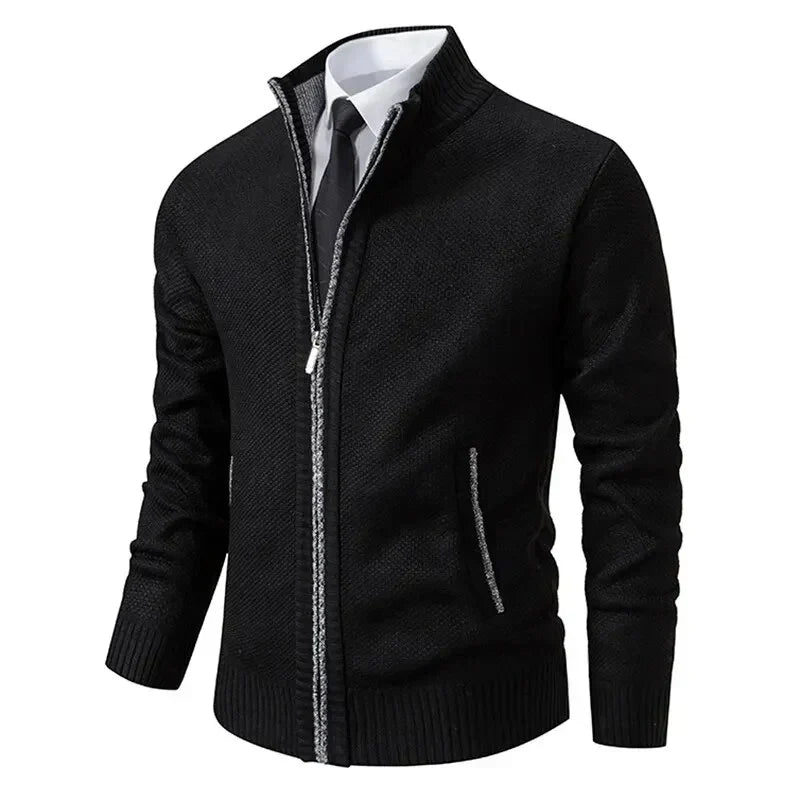 Lucien | Zip-up Knit Jumper