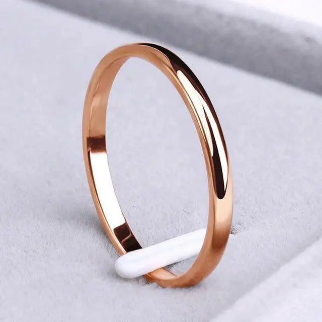 Simple gold and silver ring