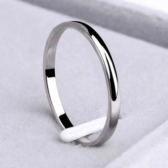 Simple gold and silver ring