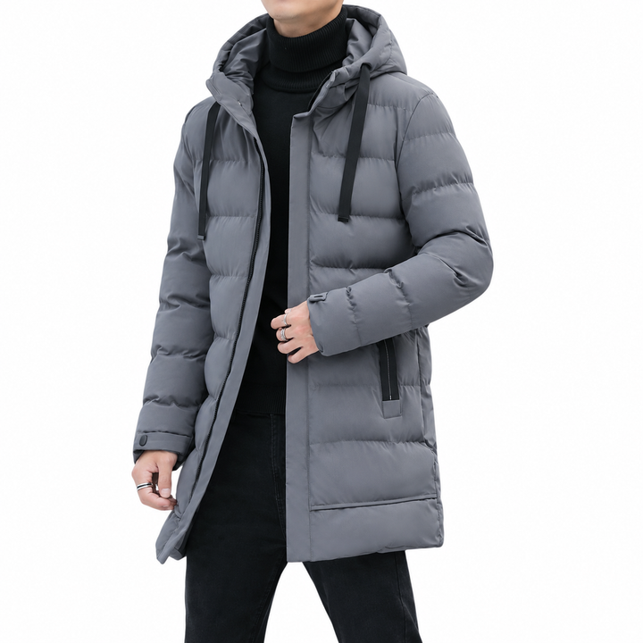 Léon | Long Quilted Jacket with Hood