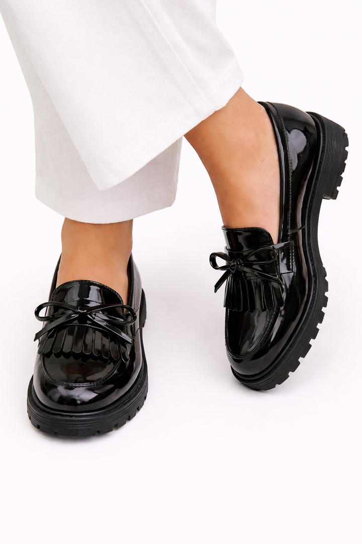 Cailie - Fringe Bow Shoes