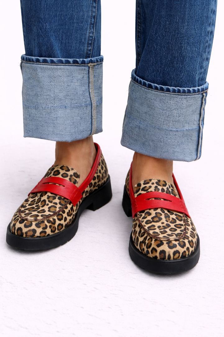 Roxie - Wild Print Loafers