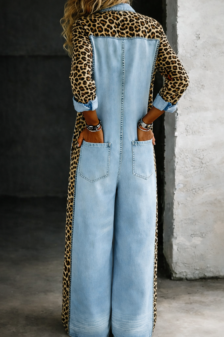 Maelle | Denim Shirt Jumpsuit