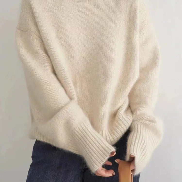 Eleanor | Cable Knit Roll Neck Jumper