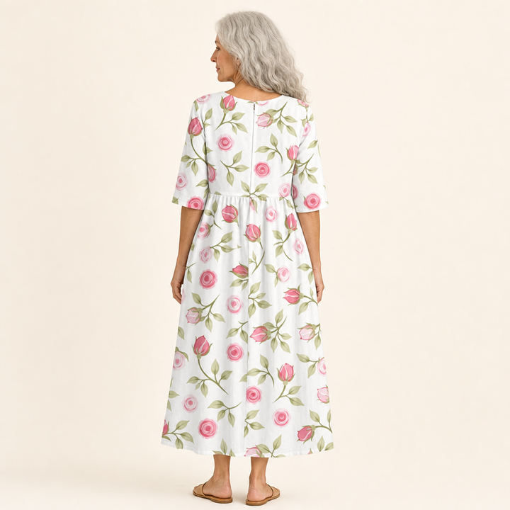 Thais - Chic and Comfortable Long Fluid Dress
