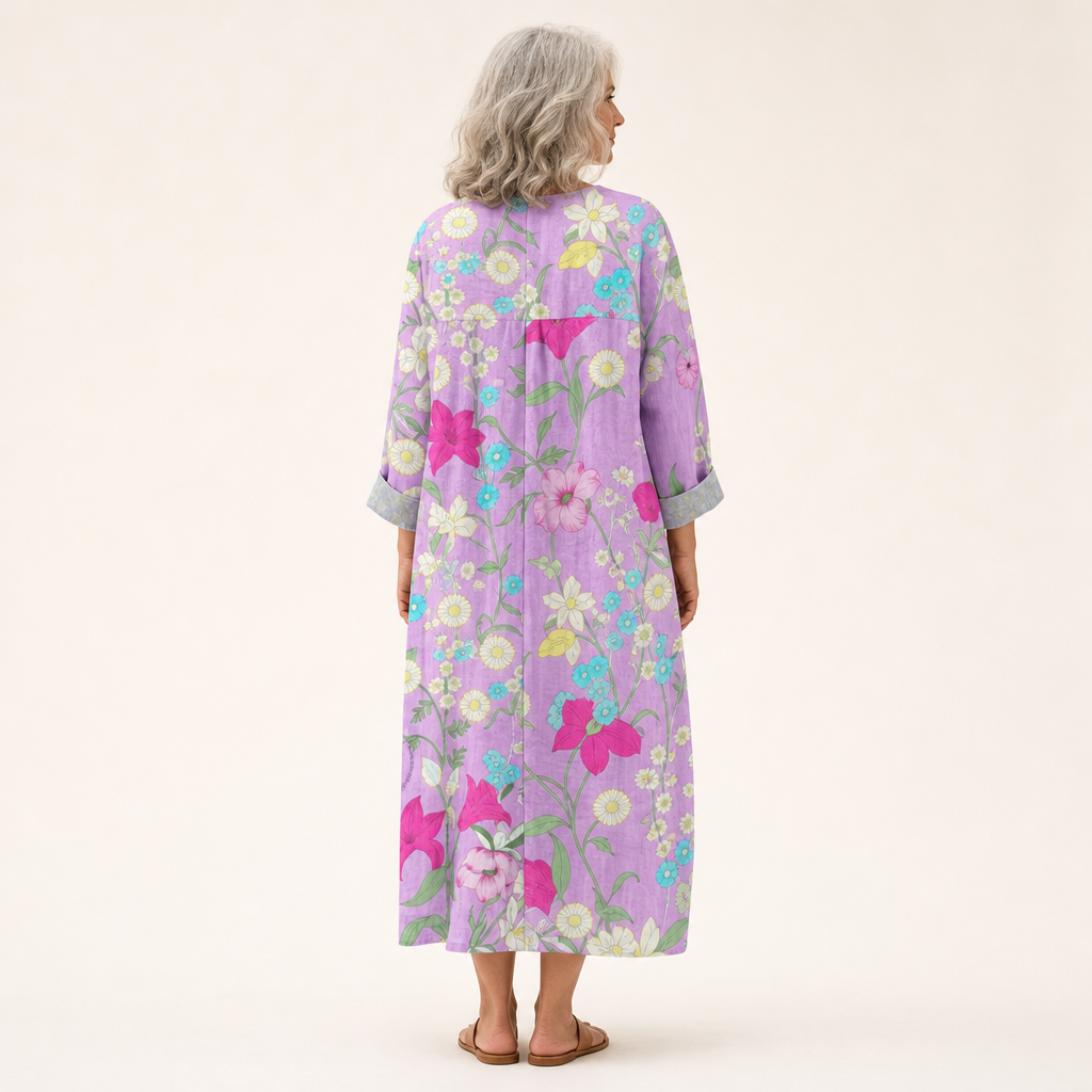 Élise - Flattering Printed Summer Dress