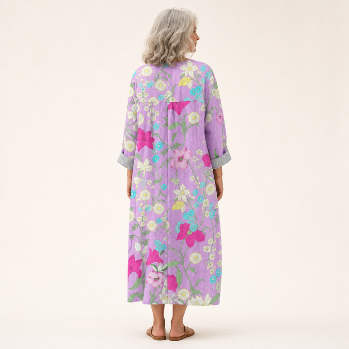 Élise - Flattering Printed Summer Dress