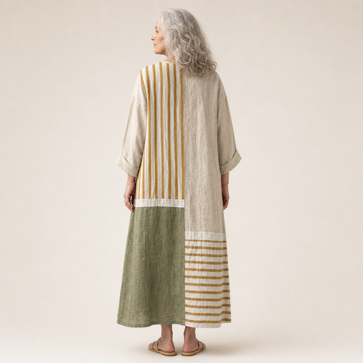 Henriette - Flattering Printed Summer Dress