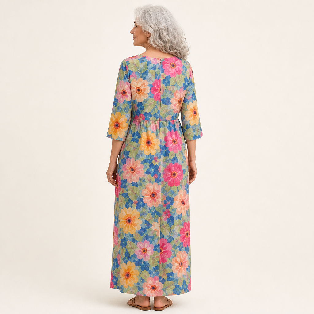 Solène - Chic and Comfortable Long Flowing Dress