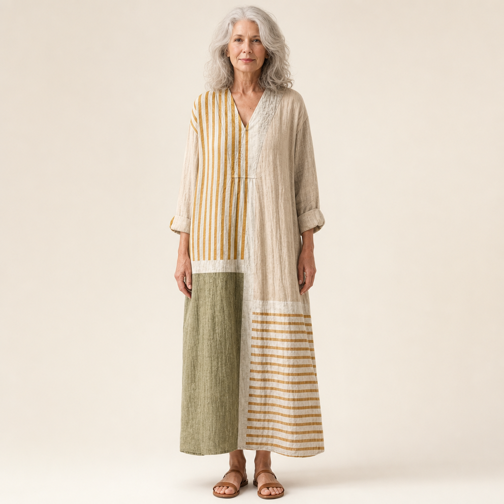 Henriette - Flattering Printed Summer Dress