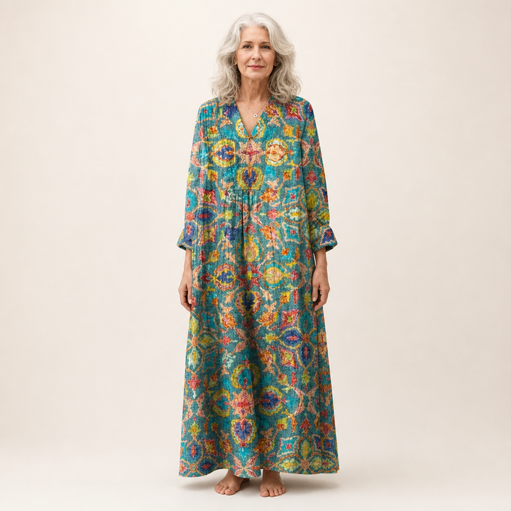 Capucine - Flattering Printed Summer Dress