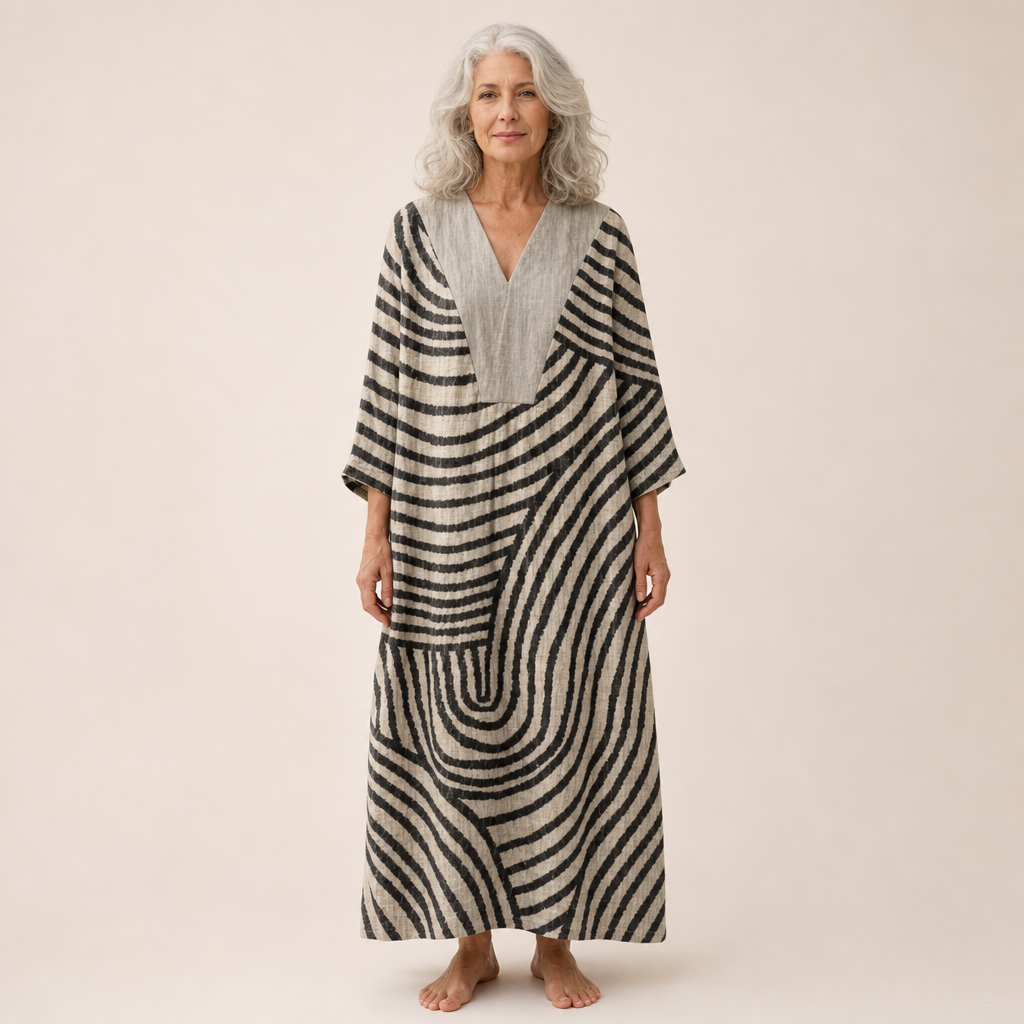 Blanche - Flattering Printed Summer Dress
