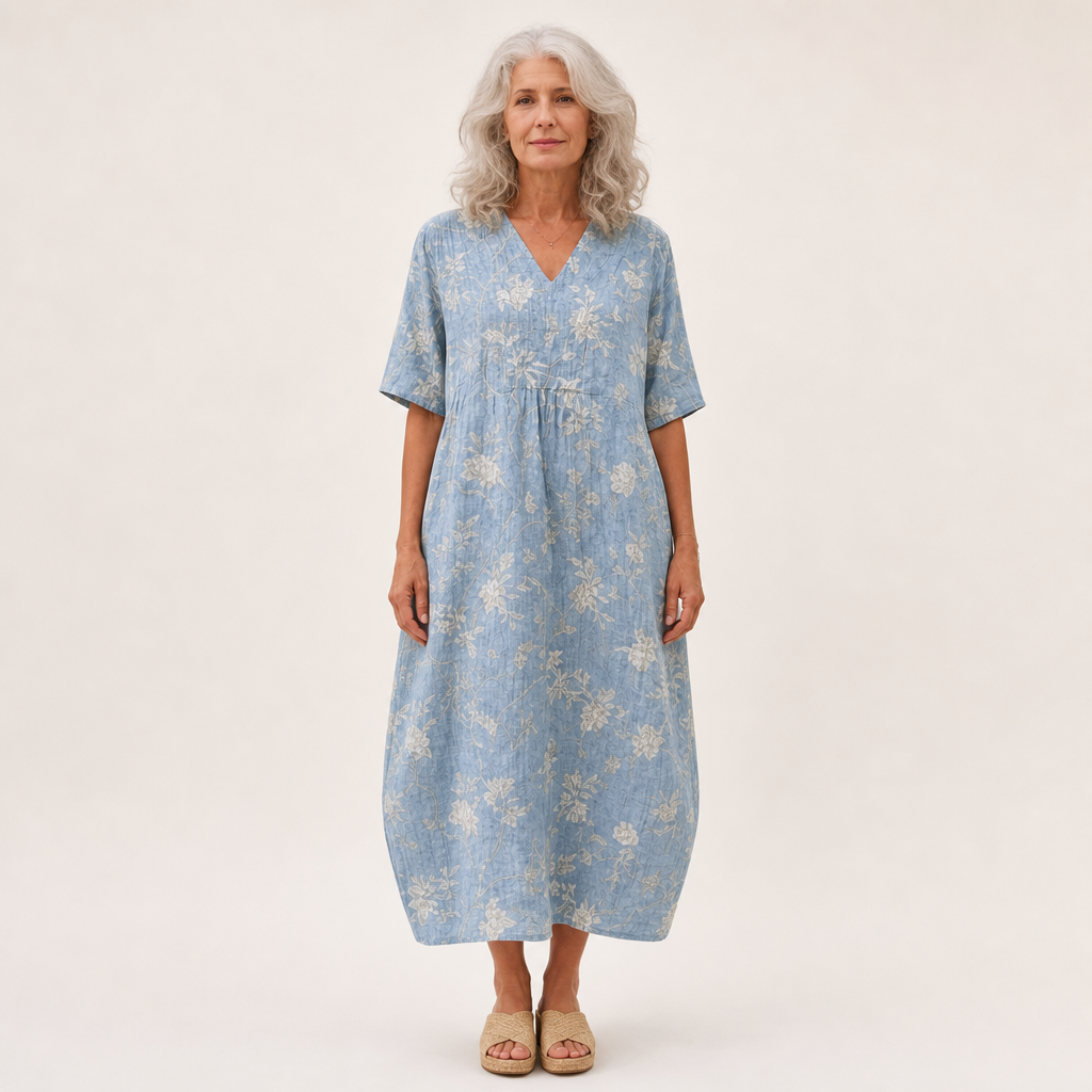 Line - Flattering Printed Summer Dress