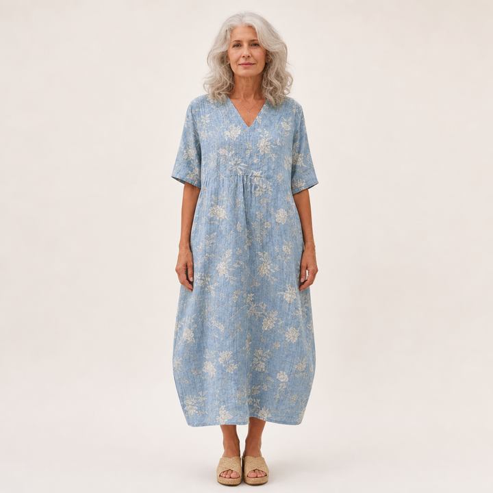 Line - Flattering Printed Summer Dress
