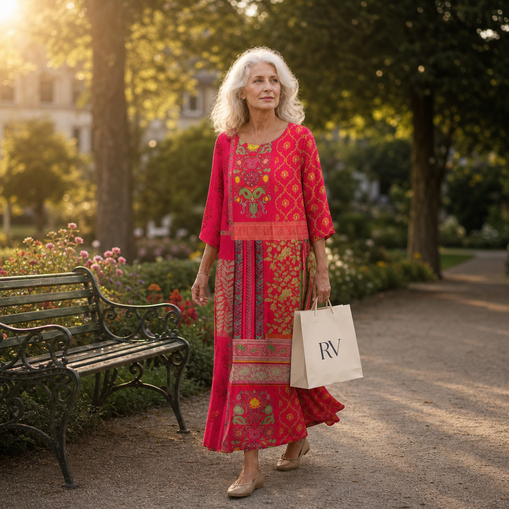 Iris - Long, flowing dress that is chic and comfortable