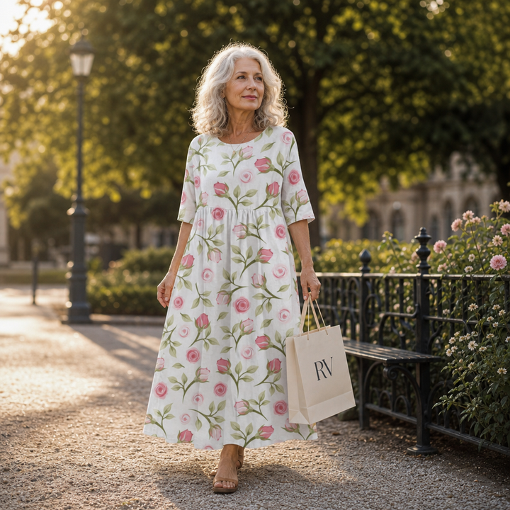 Thais - Chic and Comfortable Long Fluid Dress